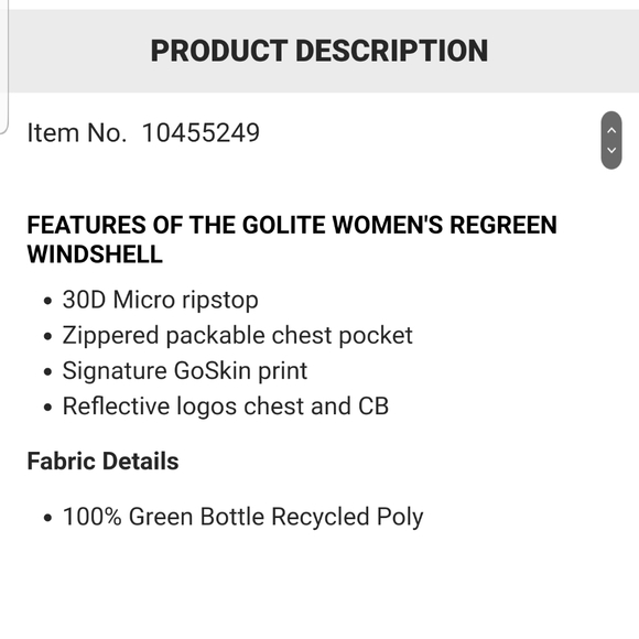 Golite ReGreen Windshell - Picture 5 of 12